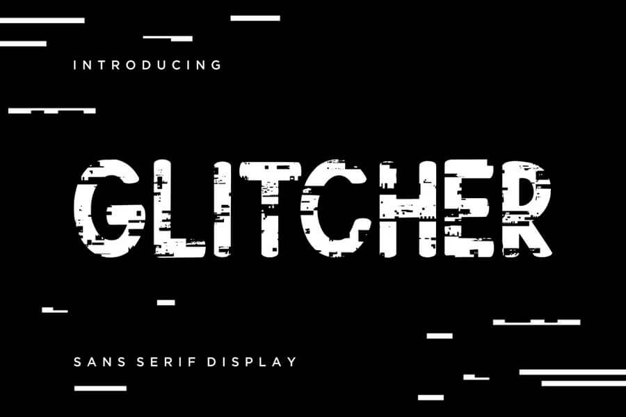 Glitcher Sans Serif Display Font