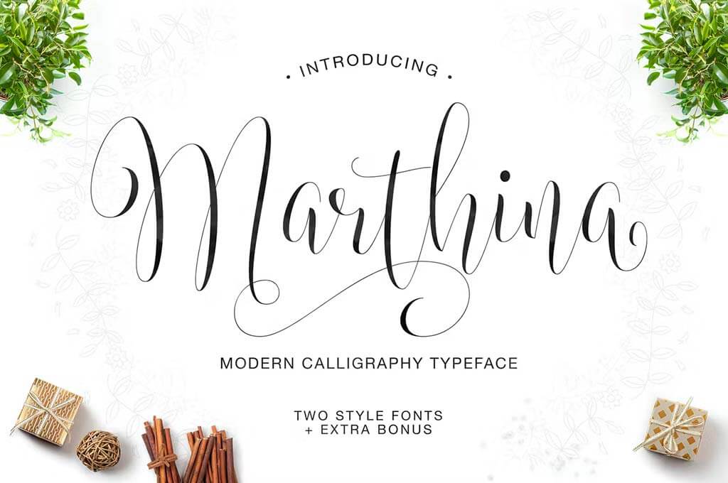Marthina Script — Two Styles