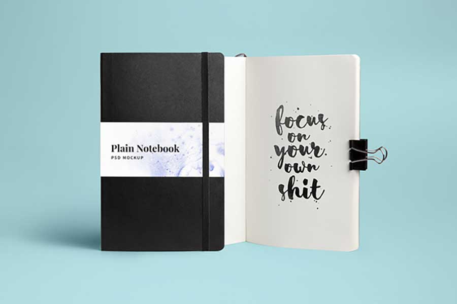 Notebook Mockup PSD