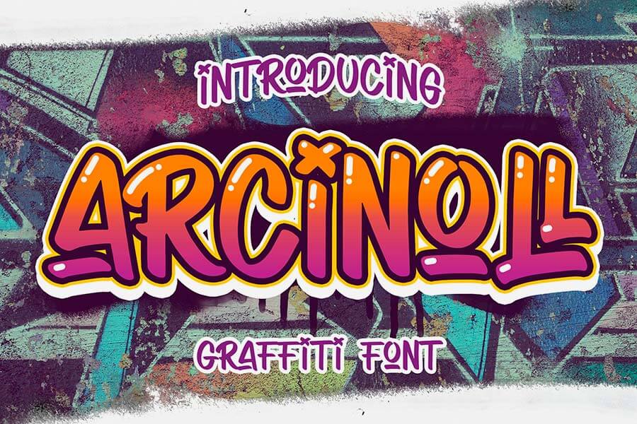 Arcinoll — Graffiti Font