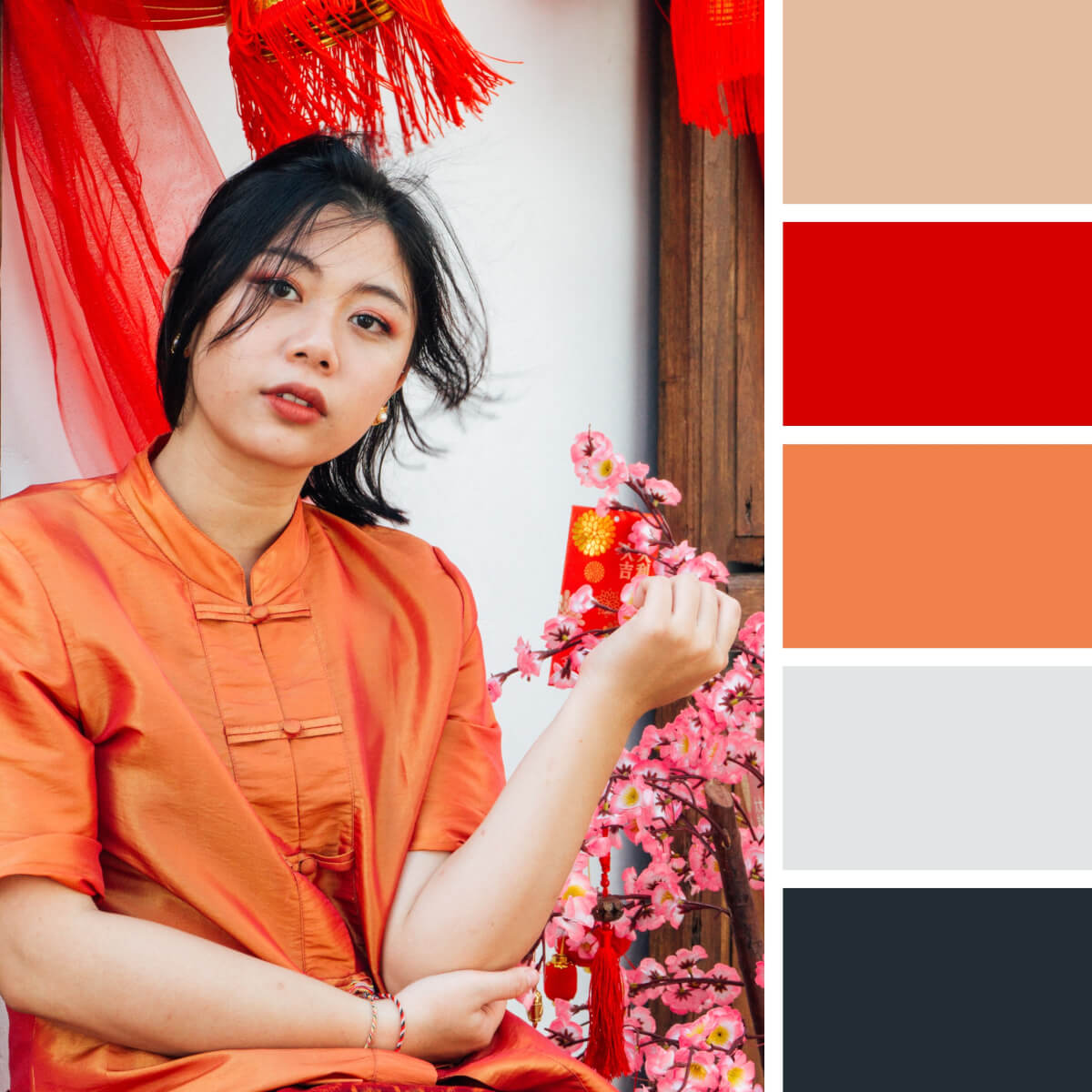 Chinese Red & Orange