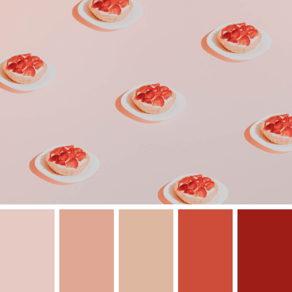 Coral Red & Sweet Peach