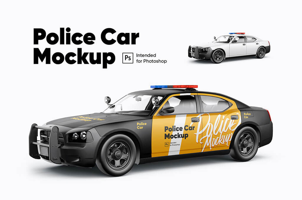 Police Car Mockup