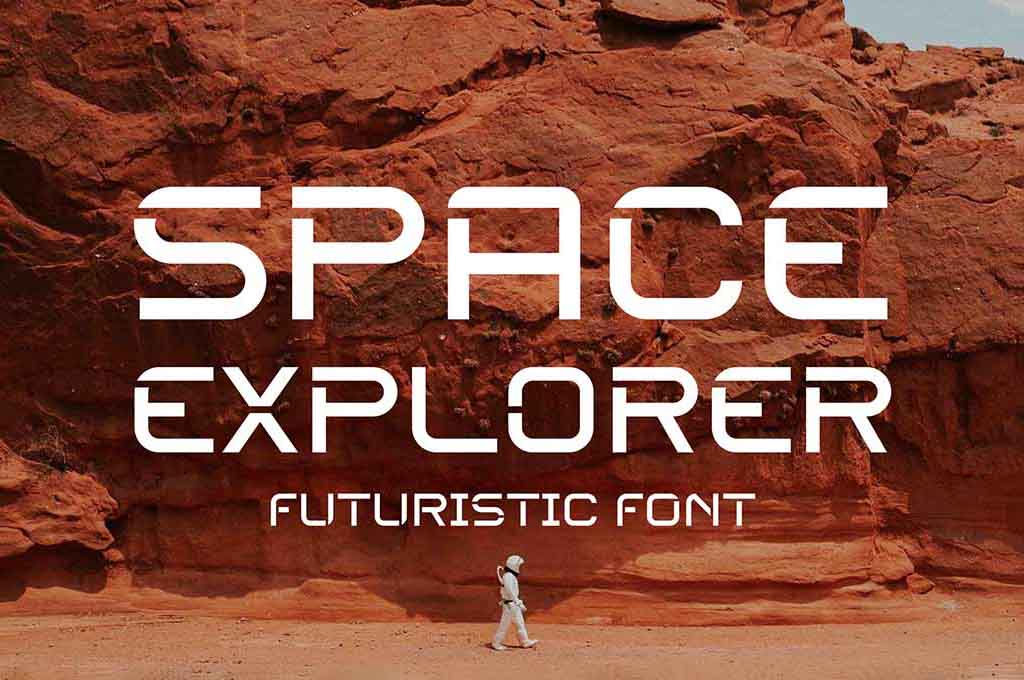 Space Explorer — Futuristic Font