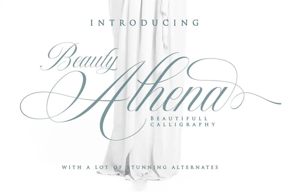 Beauty Athena — Beautiful Calligraphy Font