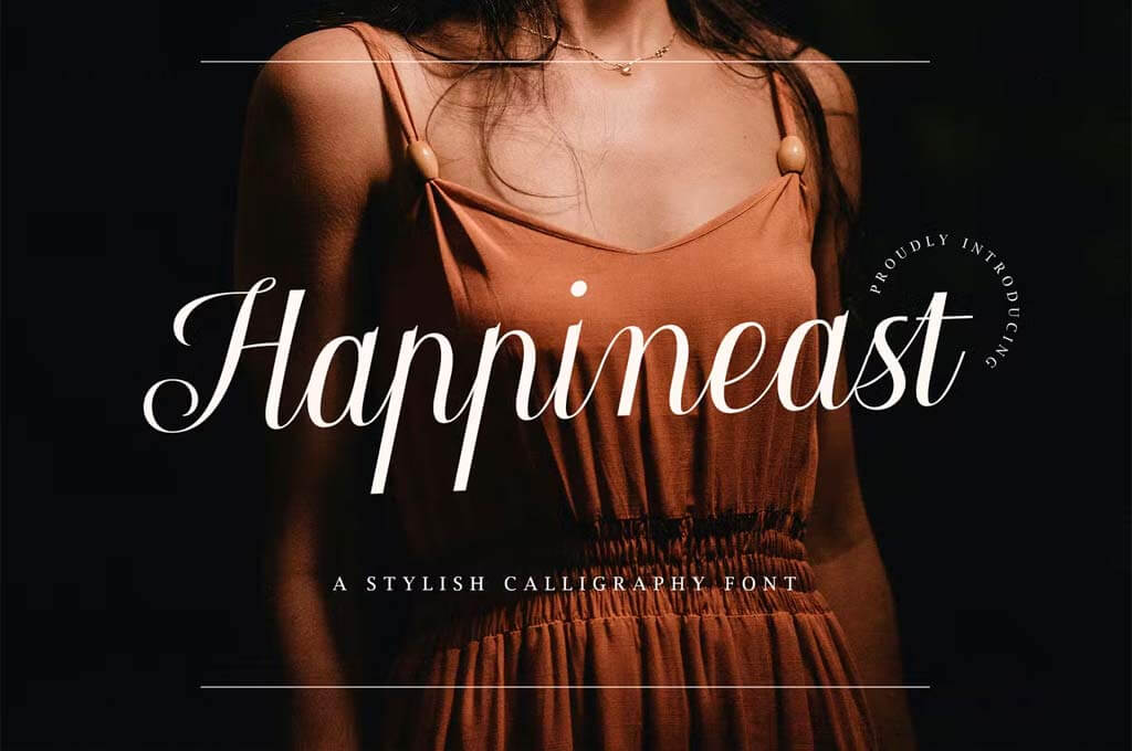 Happineast — a Stylish Calligraphy Font