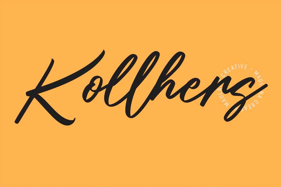 Kollhers Calligraphy Script Font