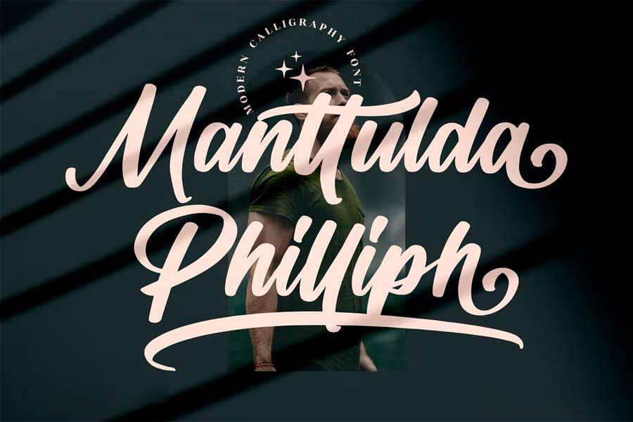 Manttulda Philliph Calligraphy Font