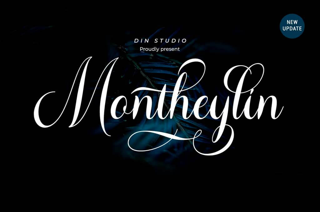 Montheylin Calligraphy Font