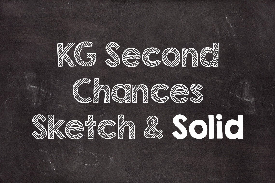 KG Second Chances Solid font