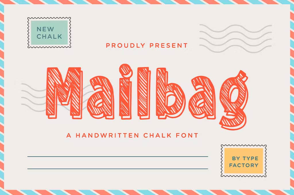 Mailbag Playful Chalk Font