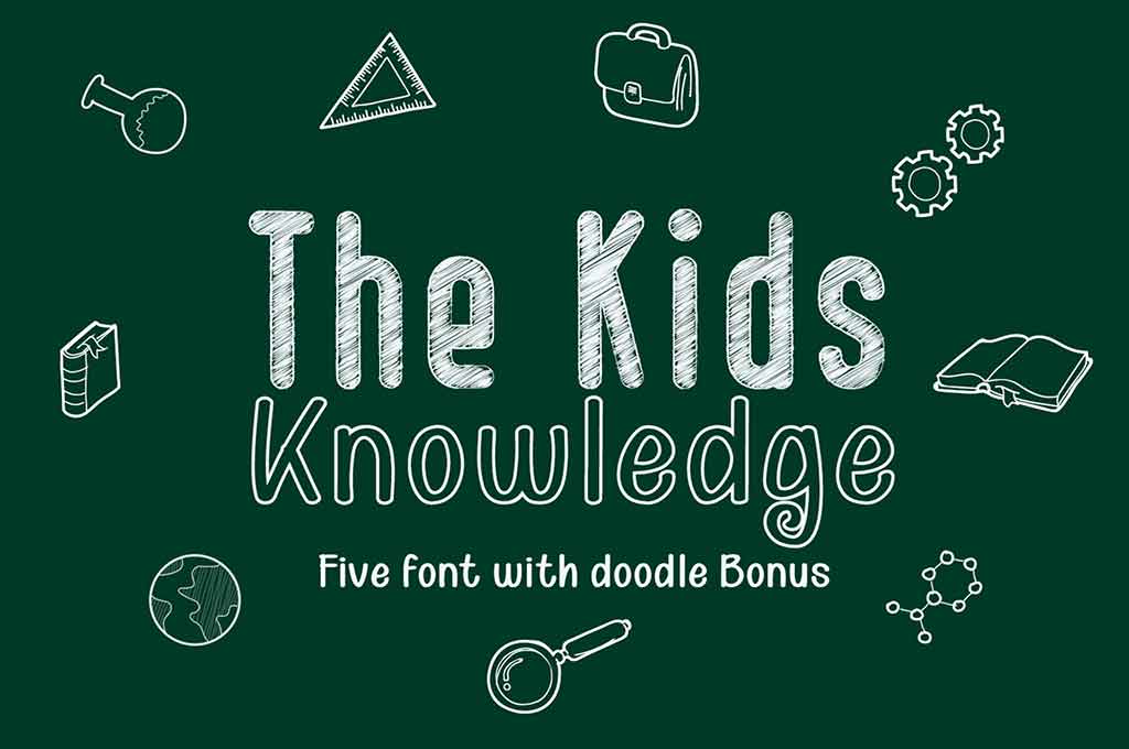 The Kids Knowledge Font