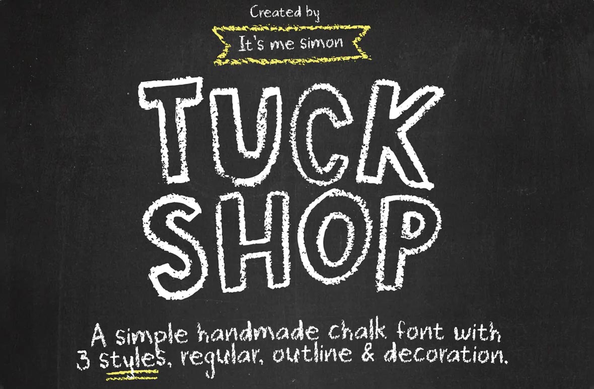 Tuck Shop Chalk Font