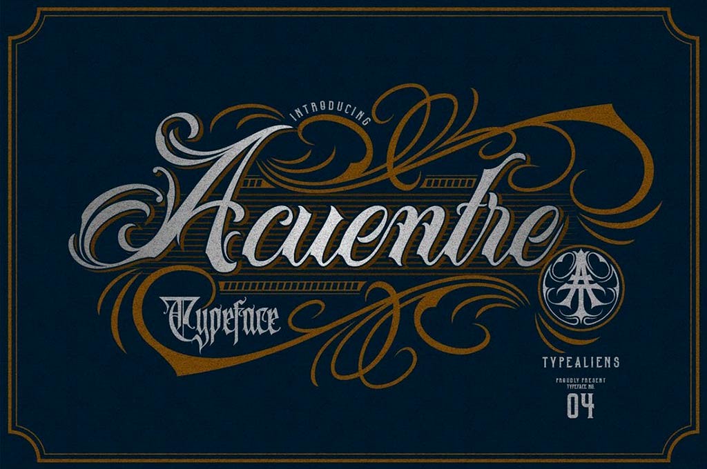 Acuentre Vintage Tattoo Font