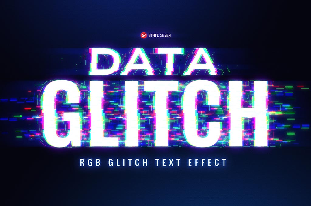 Data Glitch — Free Text Effect