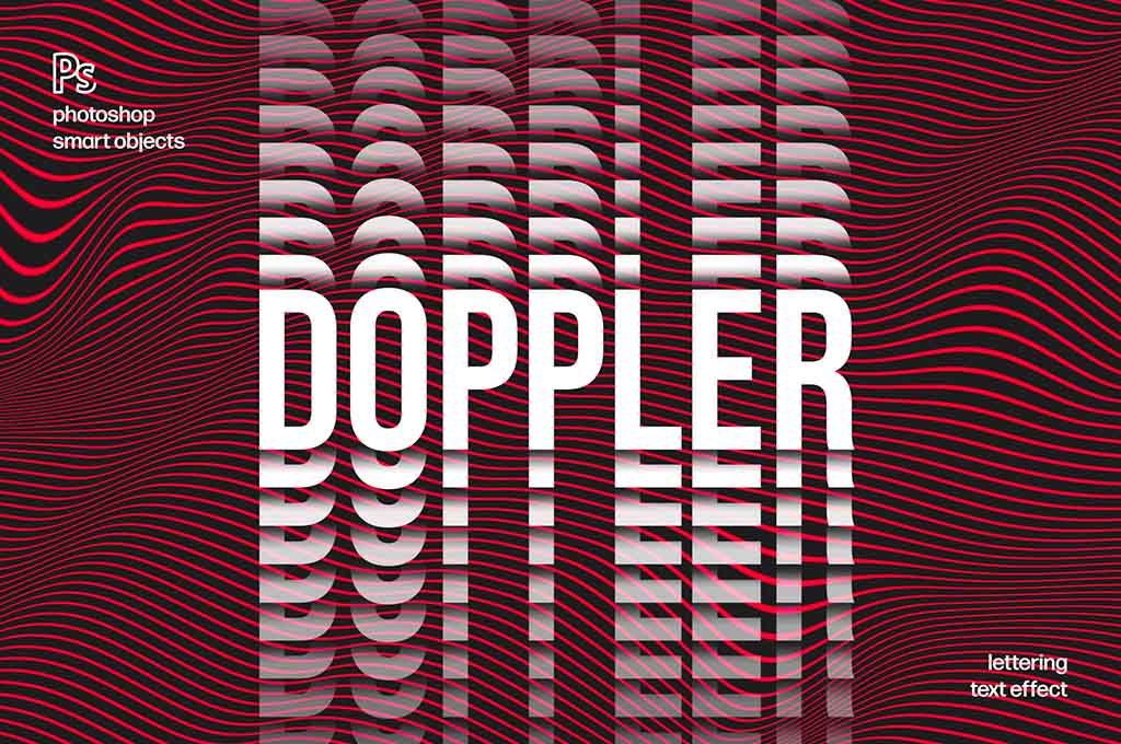 Doppler Distortion Text Effect
