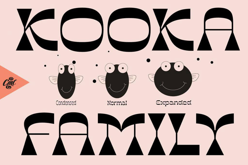 Kooka Font — Fun Groovy Family