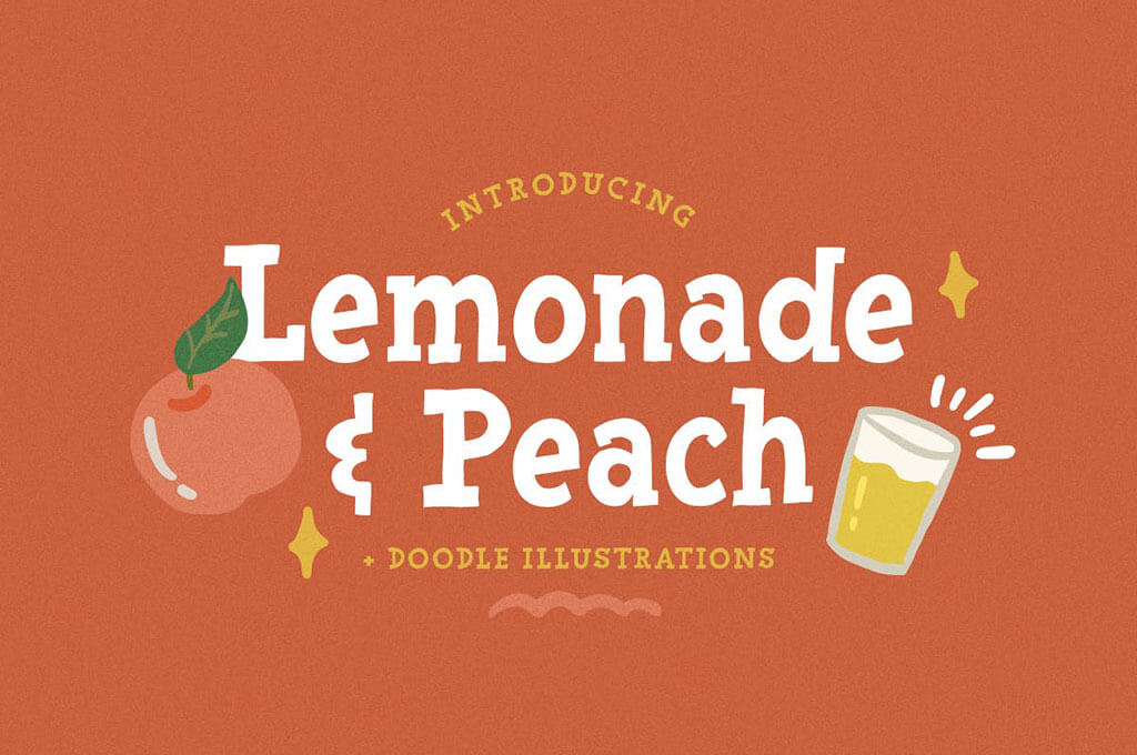 Lemonade and Peach - Display Font