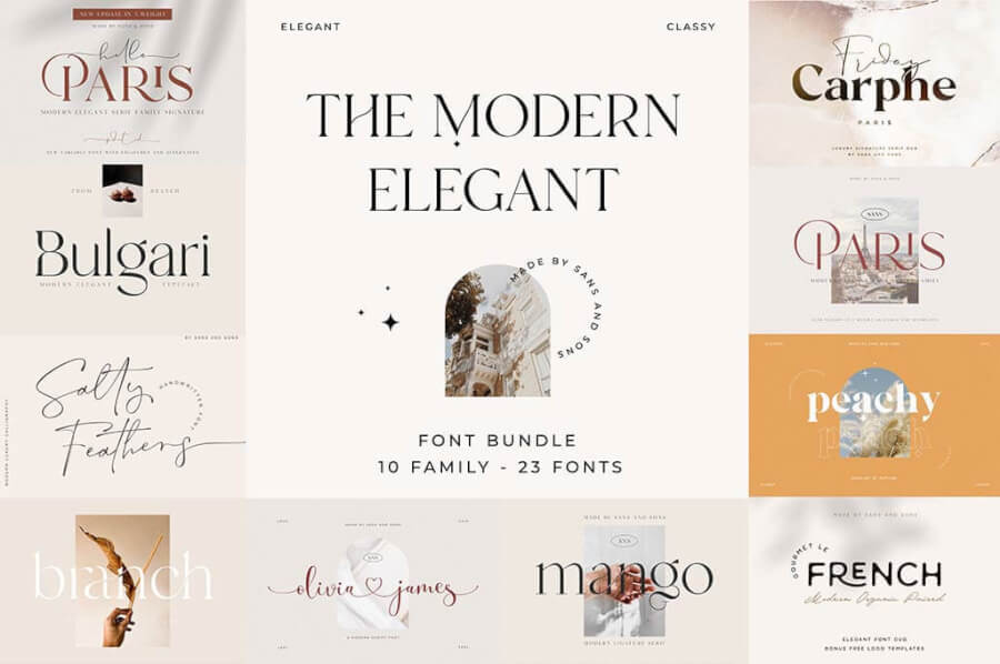 Modern Elegant Font Bundle — 85% Off