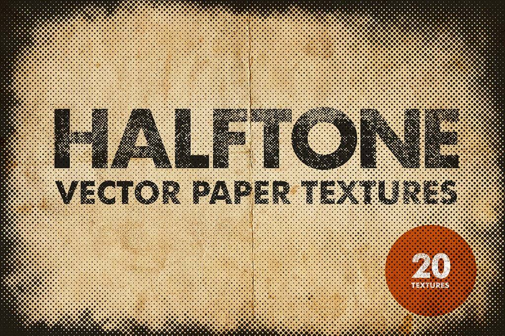 Halftone Vector Paper Textures