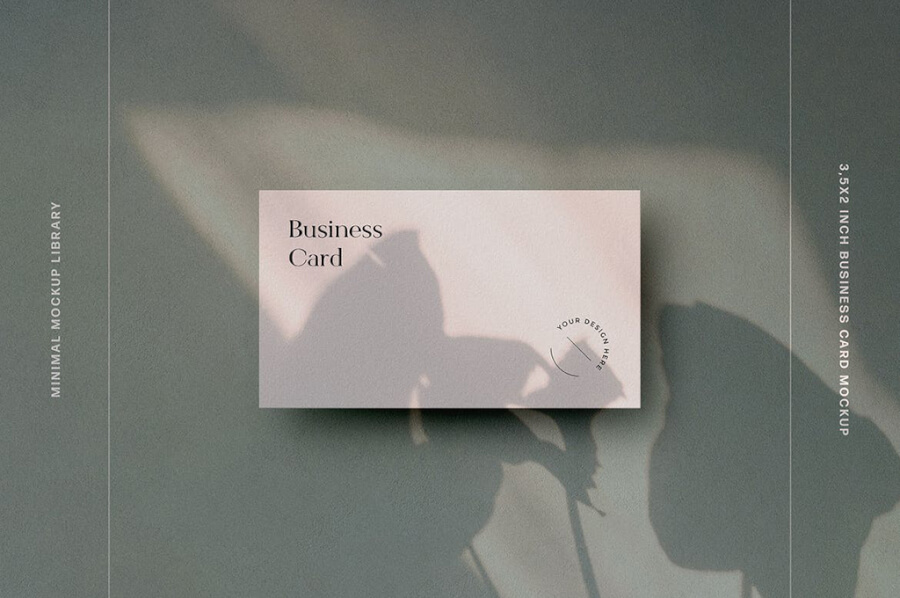 3,5x2 Inch Business Card Mockups