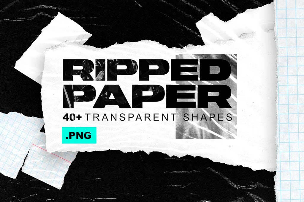 40+ Ripped Paper Transparent Shapes