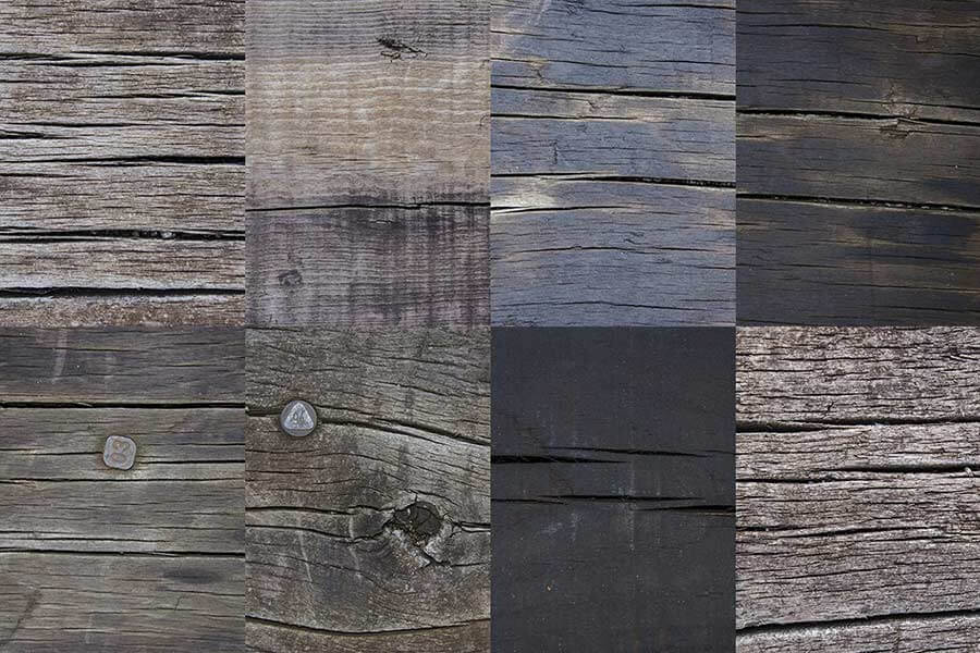 8 Dark Wood Textured Backgrounds