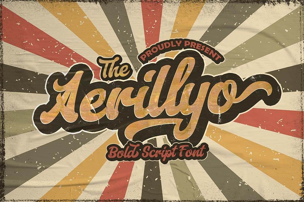 Aerillyo — шрифт Retro Bold Script