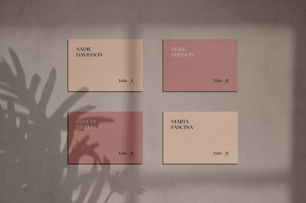 Business Card Mockups with Shadow Overlay