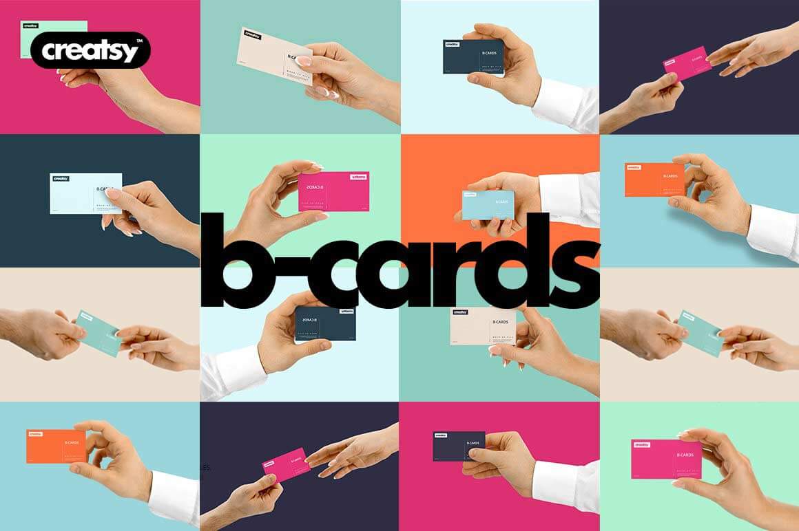 Business Cards Mockup Hands Edition