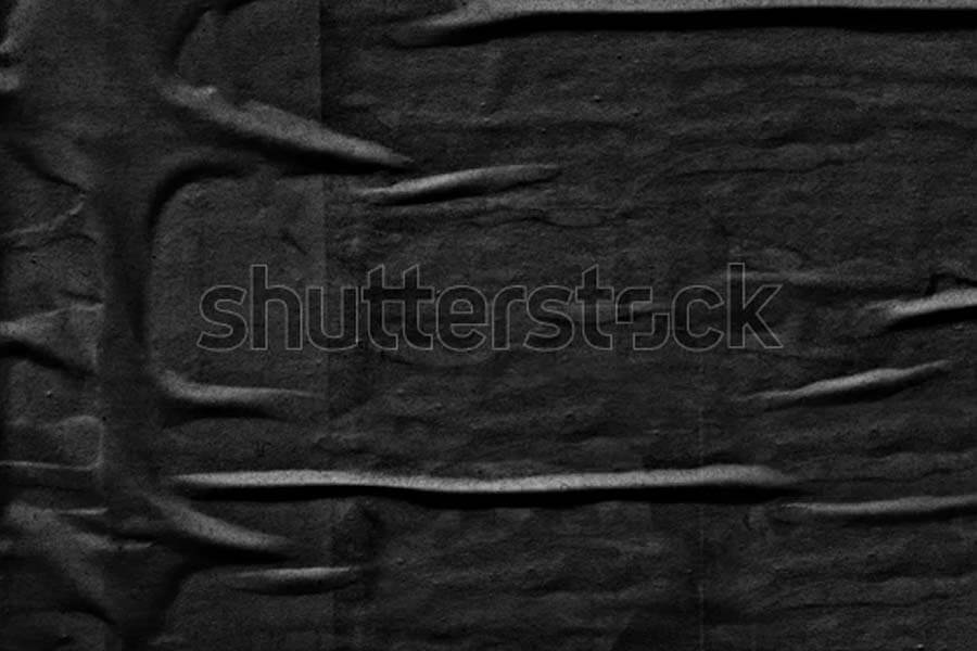 Dark Black & Grey Creased Paper Texture