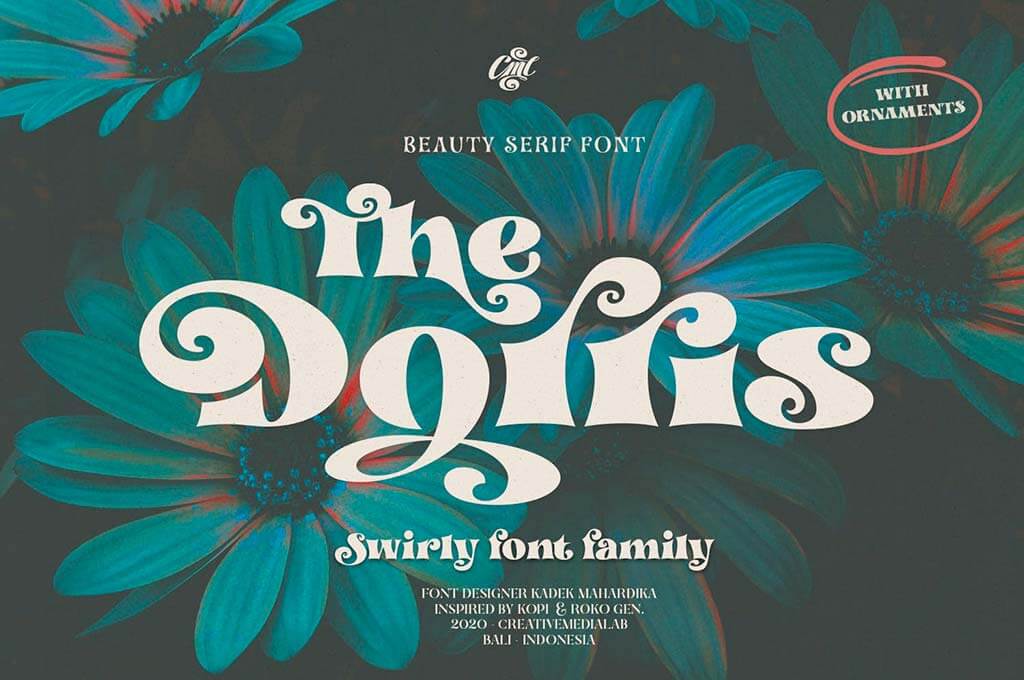 Дорріс — Сімейство шрифтів Swirly