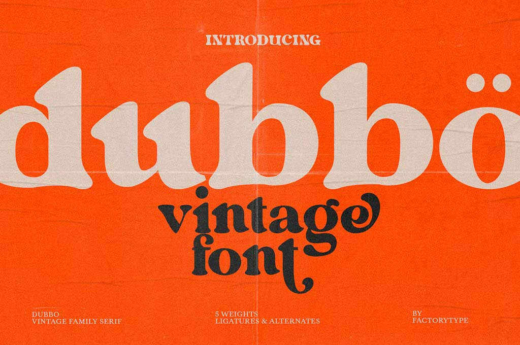 Dubbo Retro Serif Font