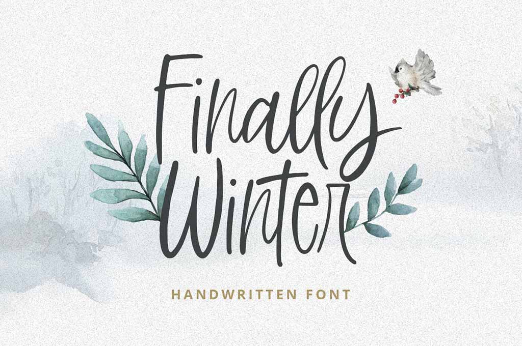 Finally Winter — Handwritten Font