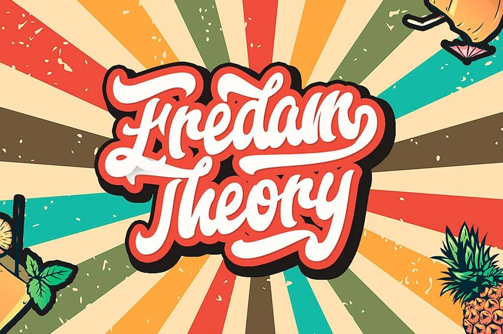Fredam Theory — шрифт Retro Bold Script