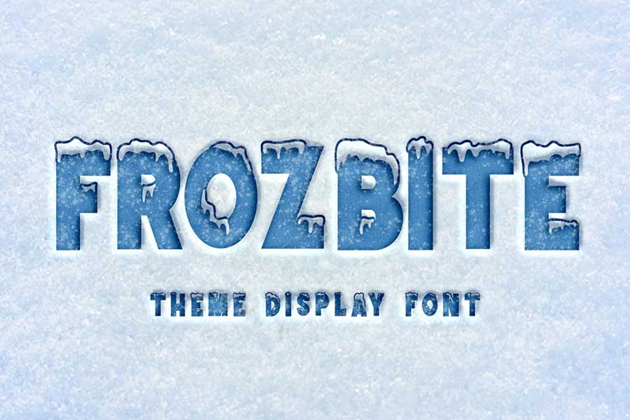 Frozbite — Theme Display Font
