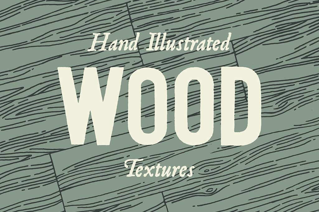 Hand Illustrated Wood Textures