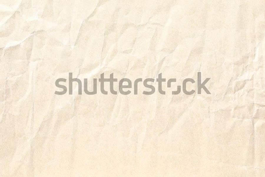 Light Yellow Crumpled Paper Texture