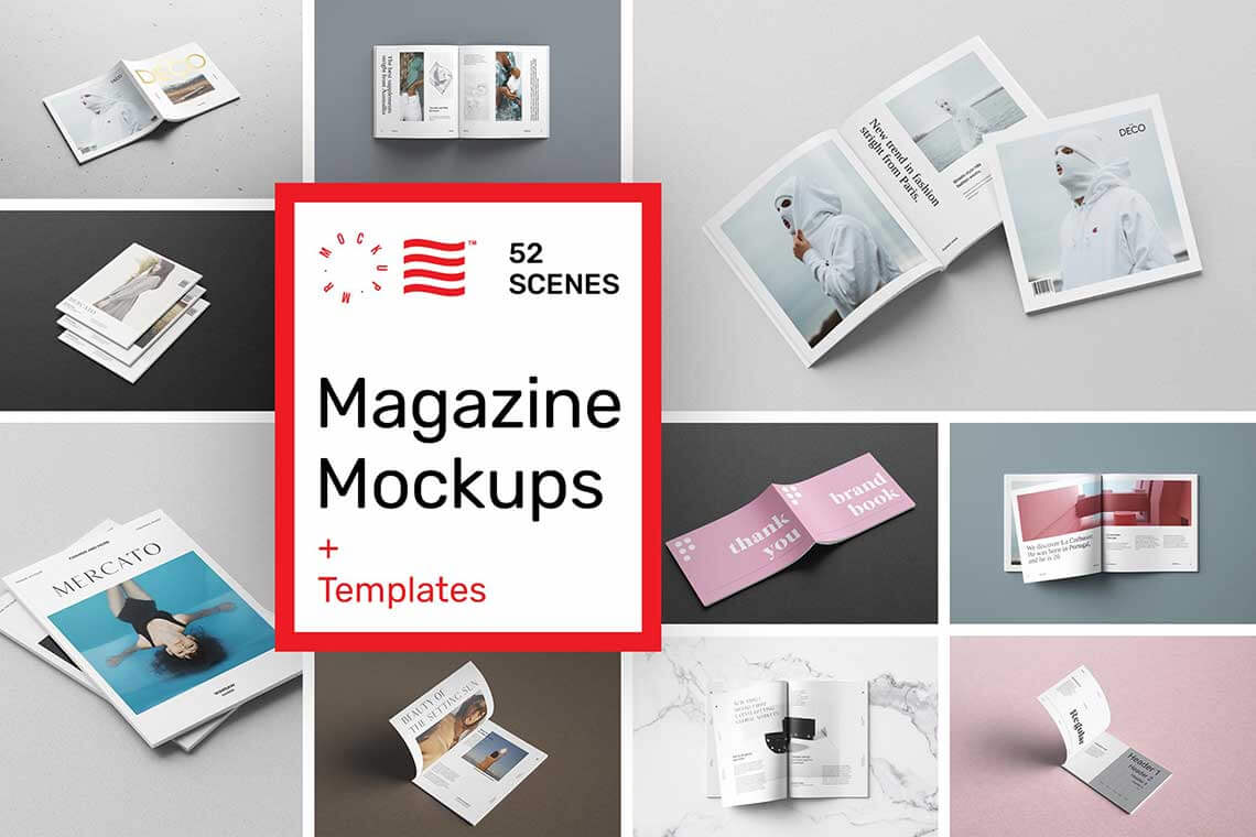 Magazine Mockups — 52 Scenes