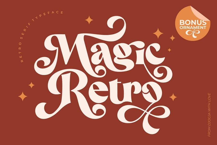 Magic Retro Serif Font