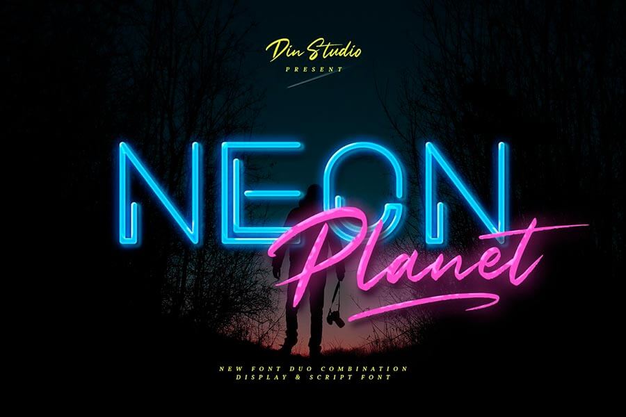 Neon Planet – Font Duo