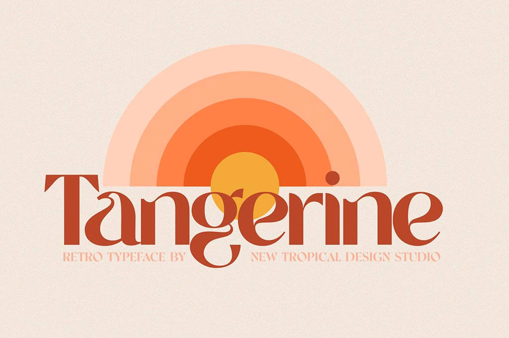 Tangerine — ретро шрифт
