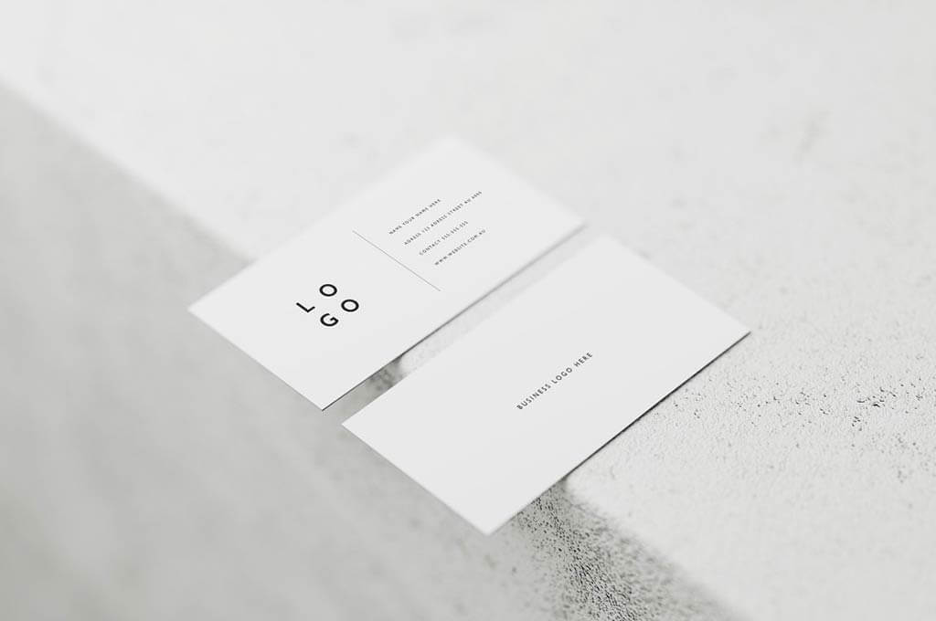 White Business Card Mockups