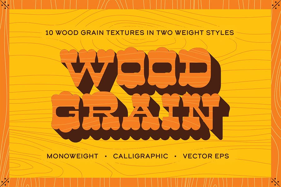 Woodgrain Vector Texture Pack