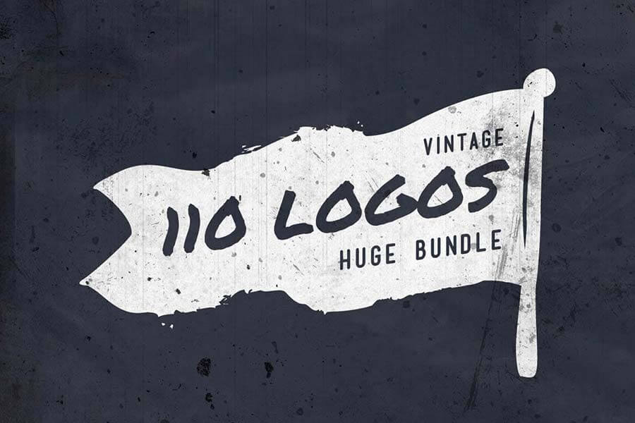 110 Vintage Logos Bundle