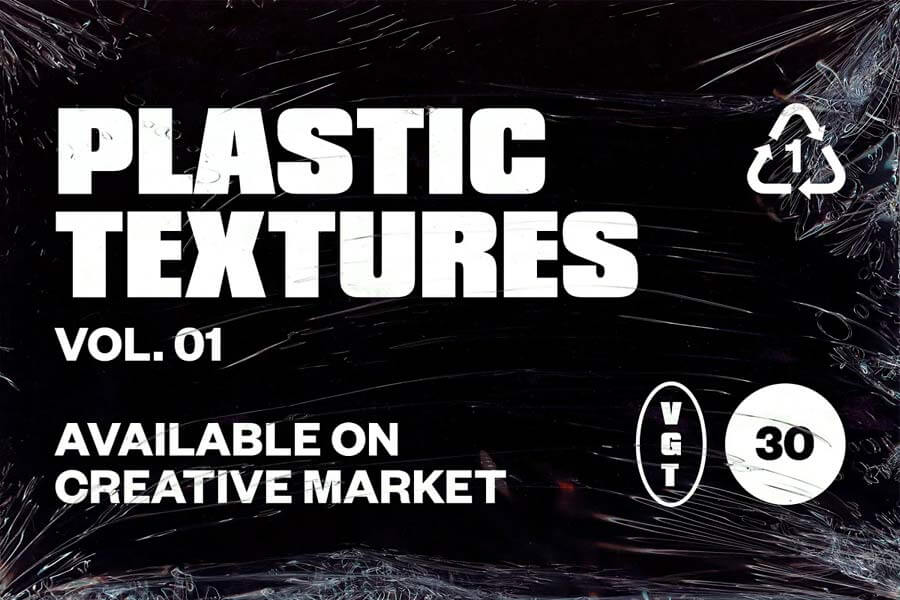 30 Plastic Shrink Wrap Textures