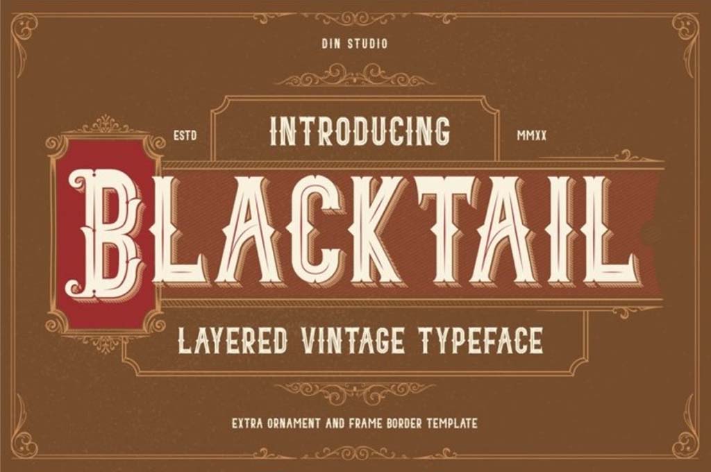 Blacktail – Vintage Font