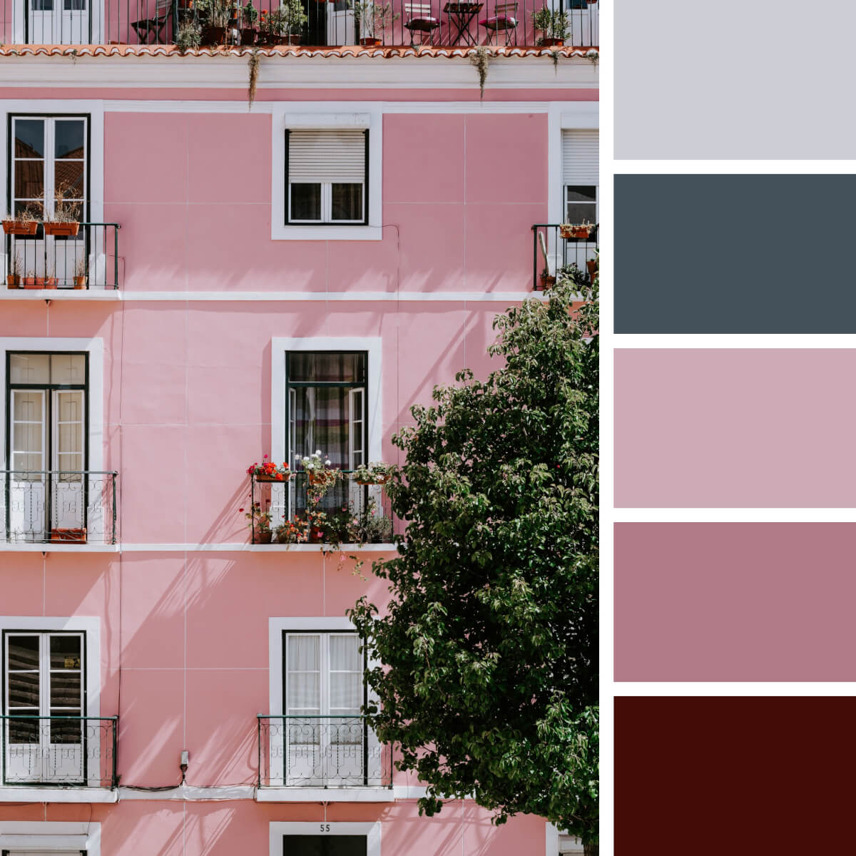 Pink & Purple Color Palettes