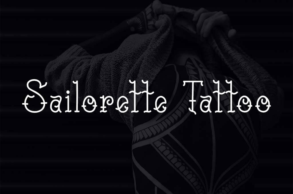 Sailorette Tattoo Font