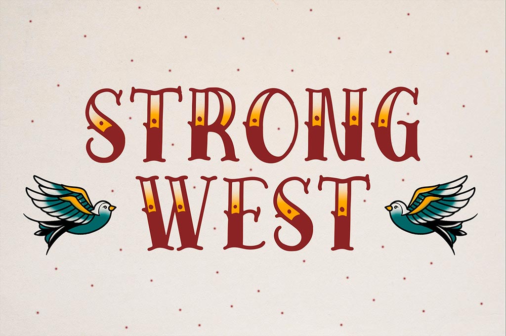 Strong West – Retro Tattoo Font